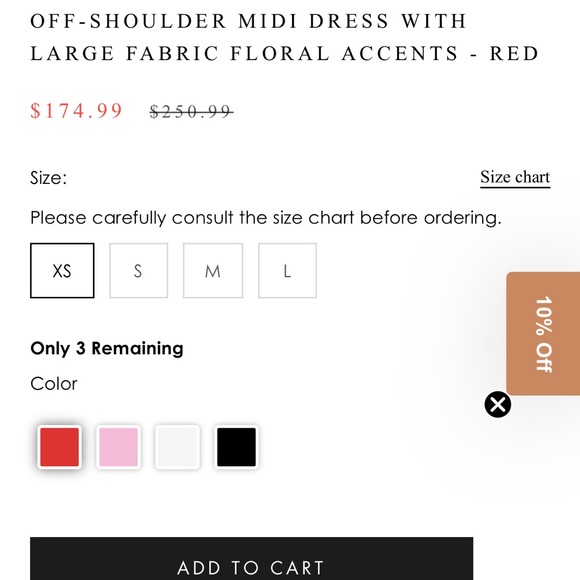 Sierra Darien Strapless Red Floral Dress - Picture 4 of 5